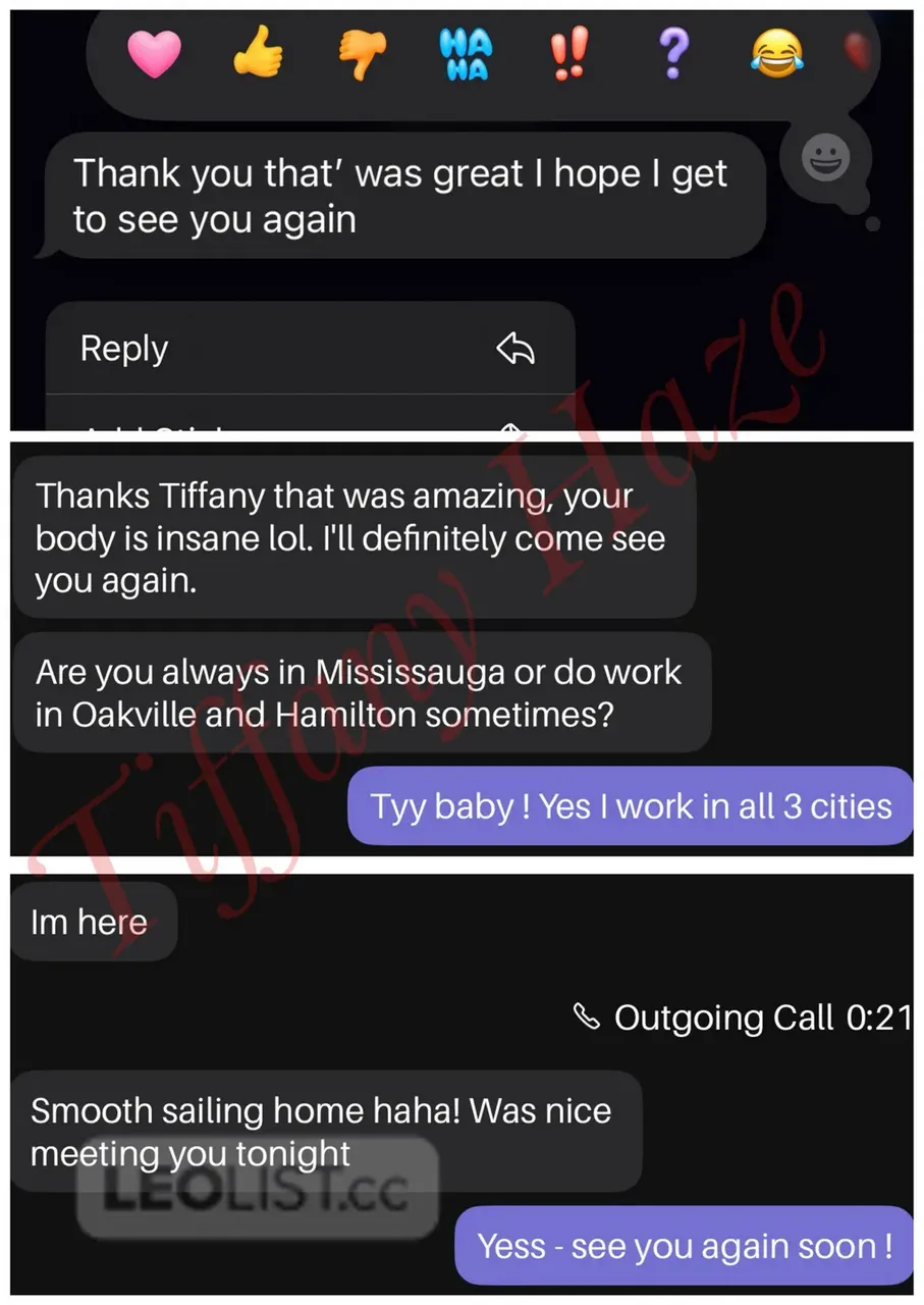 Escorts Burlington, Ontario Tiffany Haze