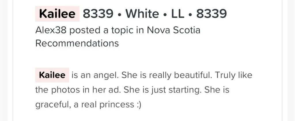 Escorts Moncton, New Brunswick Kailee
