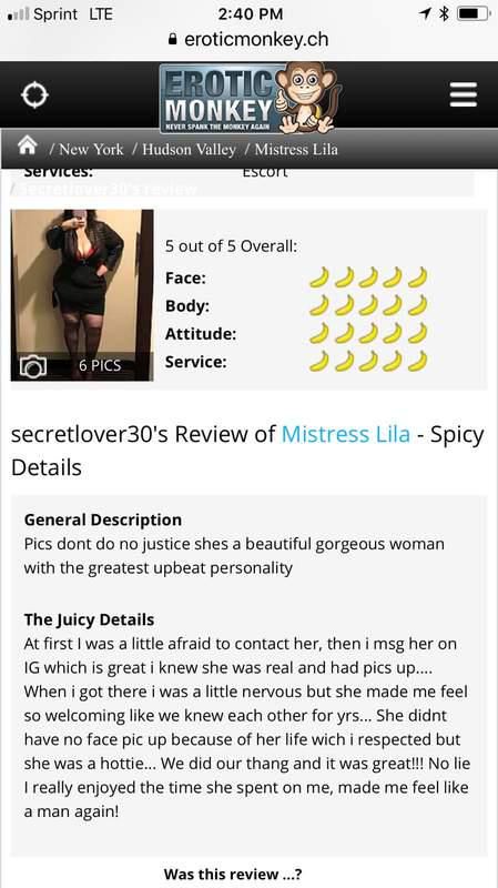 Escorts Bridgeport, Connecticut Educated Sexy and Seductive Mistress Lila Voluptuous 40H Breast