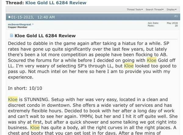 Escorts Calgary, Alberta Kloe Gold