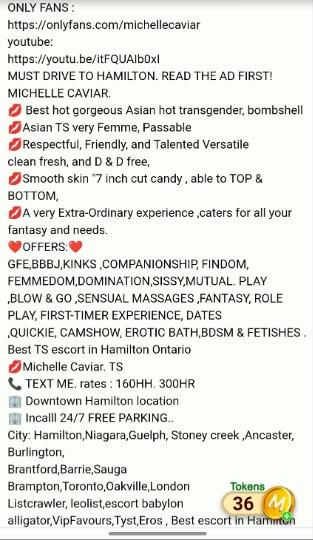 Escorts Hamilton, Ontario Michelle